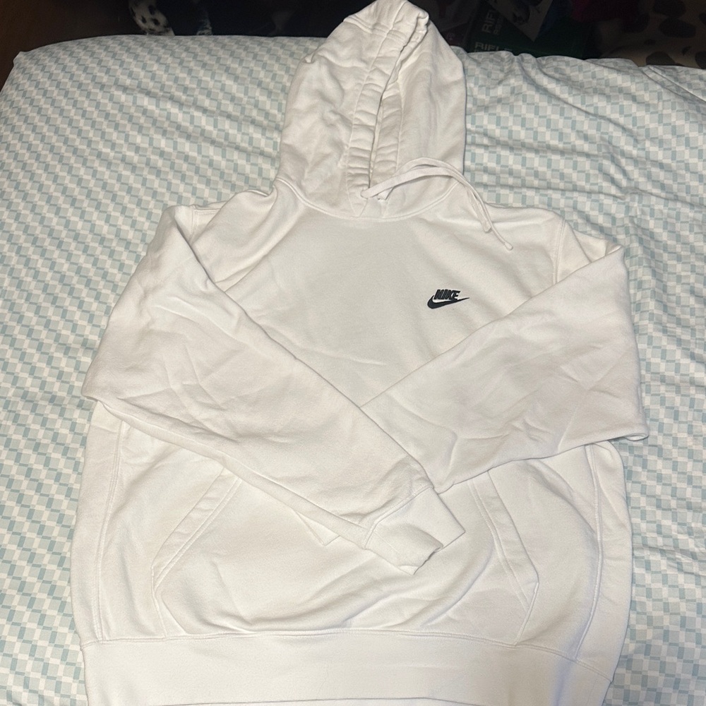 Nike White Pullover Hoodie